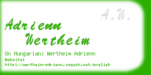 adrienn wertheim business card